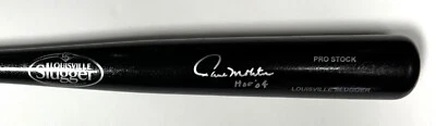 Brewers PAUL MOLITOR Signed Louisville Slugger Black Bat AUTO w/ HOF '04 - BAS - Image 1 of 2