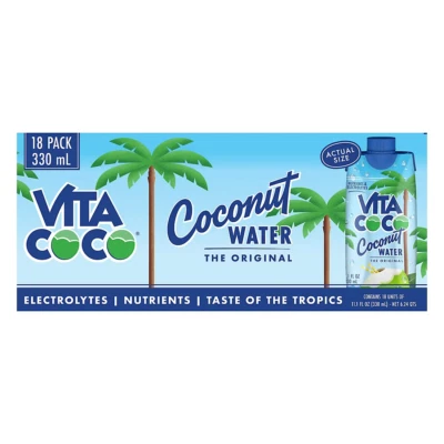 Vita Coco Coconut Water (11.1 fl. oz., 18 pk.)(NO SHIP TO CA) - Image 1 of 4