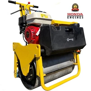 Single Drum Vibratory Roller 600 lbs Honda GX160, for road and asphalt compactor - Picture 1 of 6