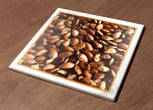 Ceramic Hot Plate kitchen Trivet Holder pumpkin food seed health natural decor - Picture 1 of 1
