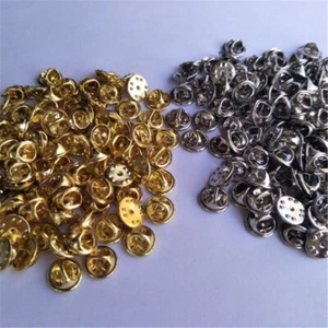 10~50X Metal Butterfly Clutch Badge Insignia Clutches Pin Backs Replacement - Picture 1 of 14
