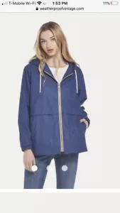 NWT Ladies Waterproof Hooded Raincoat- Size S - Picture 1 of 2