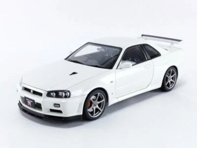 AUTOart 1/18 Nissan Skyline GT-R (R34) V Spec II Blanco Acabado Perla 77406 Foto 1 de 4