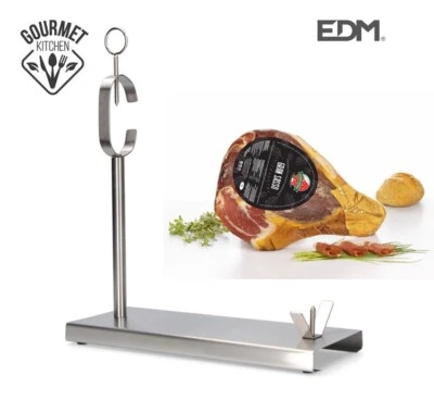 SUPPORTO TAGLIERE PORTA PROSCIUTTO IN ACCIAIO E ALLUMINIO PORTAPROSCIUTTO - Immagine 1 di 4