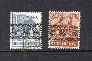 GERMANY 1946 OVERPRINT PAIR VERY FINE USED AND RARE - Bild 1 von 2
