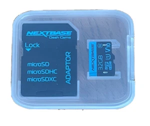 NEW Official NEXTBASE 32GB U1 V10 Micro SD HC 10 Card with Adapter - READ DESC - Zdjęcie 1 z 2