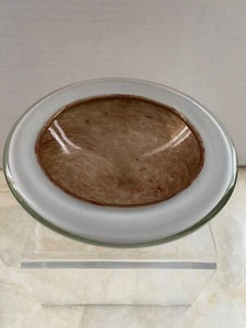 Vintage Barbini Murano Art Glass Bowl Ashtray Aventurine Cased Glass Geode - Picture 1 of 11