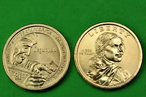 2017- P&D FDC zecca stato (nativi americani/Sacagawea) un dollaro USA (2 monete) - Foto 1 di 3