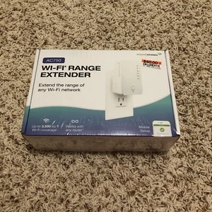 Brand New Sealed!Amped AC750 Plug In WiFi Wireless Range Extender- 3500 Sqt - Picture 1 of 6