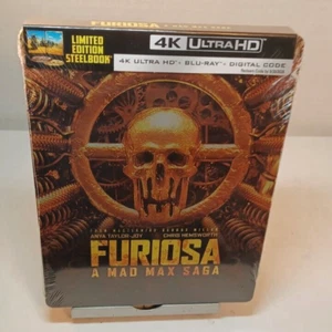 Furiosa: A Mad Max Saga 4K Steelbook Edition (4K+Blu-ray)-NEW-Box Shipping - Picture 1 of 7