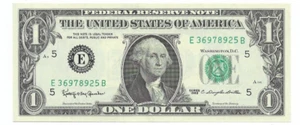 1963 $1 RICHMOND FRN. Crisp & UNCIRCULATED Banknote. SCARCER E/B Block. 2nd of 2 - Picture 1 of 2
