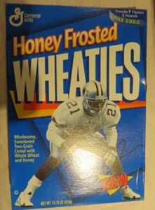 1996 Honey Frosted Wheaties Deion Sanders Prime Time! Cereal Box Empty - Picture 1 of 11