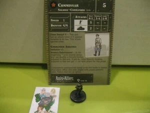 =Axis & Allies Miniatures BASE SET Commissar with card 3/48= - Picture 1 of 1