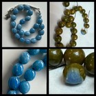 Antike Maskot Bakelite Gebetskette Rosenkranz Prayer Beads Unikat