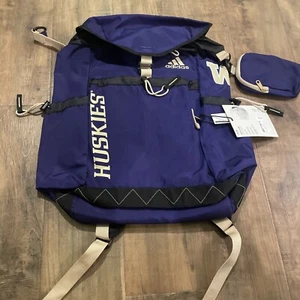 Mochila Adidas Washington Huskies Collegiate Utility Premium Púrpura NUEVA GA5740 - Imagen 1 de 7