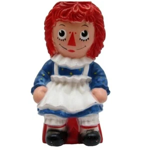 Vintage 1972 Raggedy Ann 10" Hartplastik Sparschwein Coin Bank Bobbs Merrill Co - Bild 1 von 12