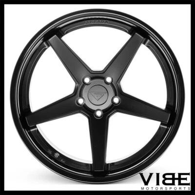 20" FERRADA FR3 BLACK CONCAVE WHEELS RIMS FITS AUDI D3 A8 QUATTRO - Image 1 of 4