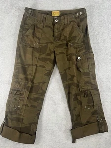 Z Cavaricci Damen 12 Y2K 2000s Ripstop Camo Cargo Workwear Militär Hose - Bild 1 von 17