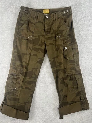 Pantalones militares Z Cavaricci para mujer 12 Y2K 2000s Ripstop camuflaje carga ropa de trabajo Foto 1 de 4