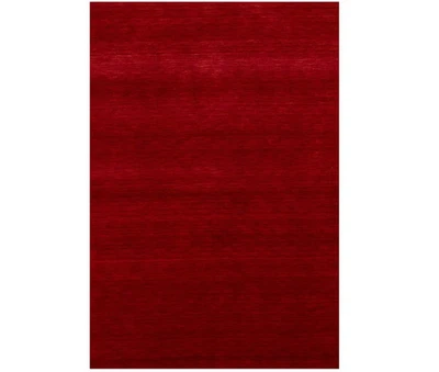 Solid red Modern Design 2x3 Indo-Gabbeh Oriental Rug Home Decor - Image 1 of 4