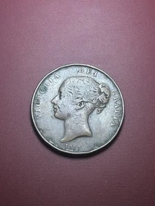 1853 Great Britain Quarter Farthing 1/4 Penny Coin - Picture 1 of 2