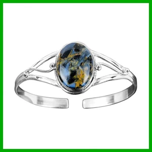 Daughters Day Sale Natural Pietersite Mother Gift New Bangle 925 Sterling Silver - Picture 1 of 13