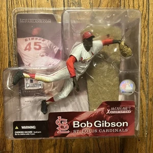 Bob Gibson St Louis Cardinals McFarlane Series 1 Cooperstown Collection Gray Var - Picture 1 of 2