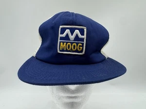 VTG Moog Suspension Trucker Blue Cap Hat Mesh Snapback Adjustable 1980s USA - Picture 1 of 11