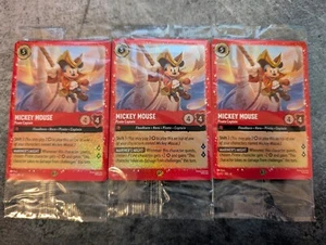 New Mickey Mouse Pirate Captain Costco Promo Holo Lorcana Disney X3 🔥 18/P2 - Picture 1 of 2