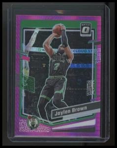 Jaylen Brown 2023-24 Panini Donruss Optic Pink Hyper Prizm Card #113 - Picture 1 of 2