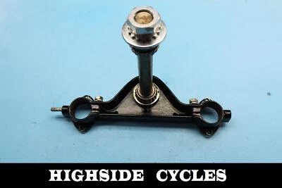 1333 98 HARLEY-DAVIDSON ROAD KING NEGRO ABRAZADERA DE ÁRBOL TRIPLE INFERIOR VÁSTAGO DE DIRECCIÓN Foto 1 de 4