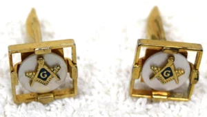 Gemelos masónicos vintage - Imagen 1 de 6