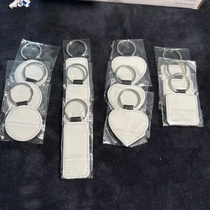 12 Pcs Sublimation Blank Keychains - Picture 1 of 3