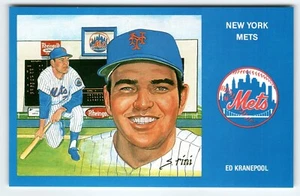 1969 NY Mets Baseball Postkarte Susan Rini Ed Kranepool unbenutzt limitierte Auflage - Bild 1 von 2
