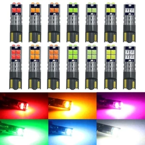 2X Canbus Sin Errores Blanco Ámbar T10 3030 6SMD Cuña LED Bombillas W5W 194 168 - Imagen 1 de 13