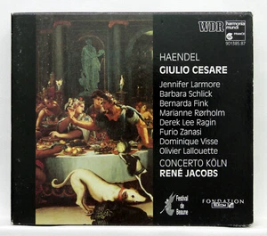 RENÉ JACOBS, BARBARA SCHLICK – HANDEL Giulio Cesare HARMONIA MUNDI 4xCDs NM - Picture 1 of 2