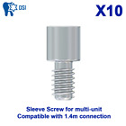 10x Zahnprothese Fixierung Hülse Schraube Multi Click kompatibel MU 1.4