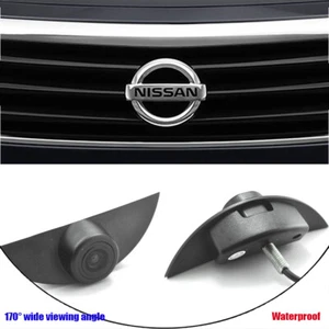 Waterproof 170° HD CCD Front View Camera Car Logo Embedded New for Nissan - Picture 1 of 6