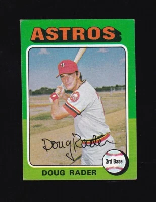 1975 Topps Mini Doug Rader #165 Houston Astros - Image 1 of 2