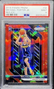 Michael Porter Jr 2018-19 Panini Prizm Red Ice RC Rookie #32 Mint PSA 9