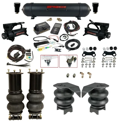 Complete Air Ride Suspension Kit 580 Blk 27685 Air Lift 3P For Silverado 2007-18 - Image 1 of 4