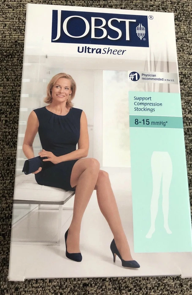 1 Jobst Ultrasheer 8-15 mmhg Beige Sedoso Cintura CT Soporte Compresión pequeño. Nuevo Foto 1 de 4