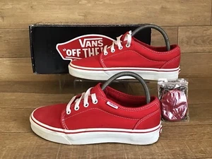 VANS OFF THE WALL FORMULA 106 VULCANIZED RED CANVAS SNEAKERS UK6.5 IN BOX - Picture 1 of 24