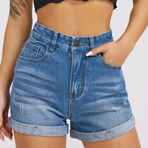 *NWT* Shein High Waisted Jean Short - Medium - Picture 1 of 8