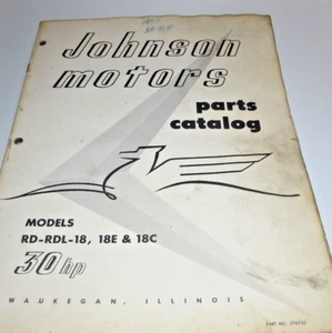 Reproduction Johnson 1956 RD18 RDL-18 18E & 18C Parts Catalog REPRINT.. - Picture 1 of 5