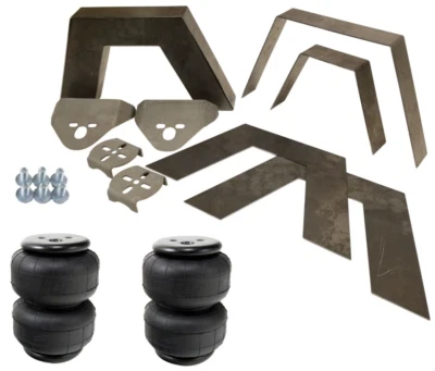 3/16 Universal 8 Piece Weld-In C-Notch Kit w/Air Lift D2500 Bags & Bracket - Image 1 of 4