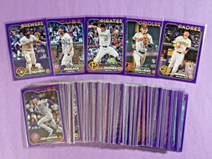 2024 Topps Update Series - Meijer Purple Parallel Singles - Combined Shipping - Picture 1 of 225