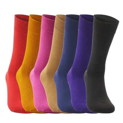 LILY MAJA Calze Tempo Libero Business Colorate Antibatteriche Antiodore Bambù New