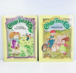Cabbage Patch Kids Books Making Friends Shyest Kid Hardcover Lot Parker Brothers - Picture 1 of 19