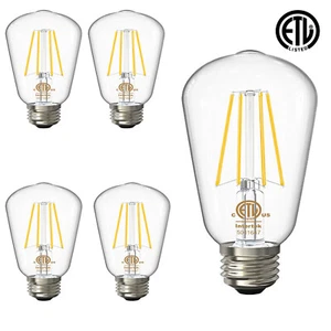 4P E26 LED Edison Vintage light bulb 60W Equivalent Pendant Wall Sconce Lighting - Picture 1 of 10